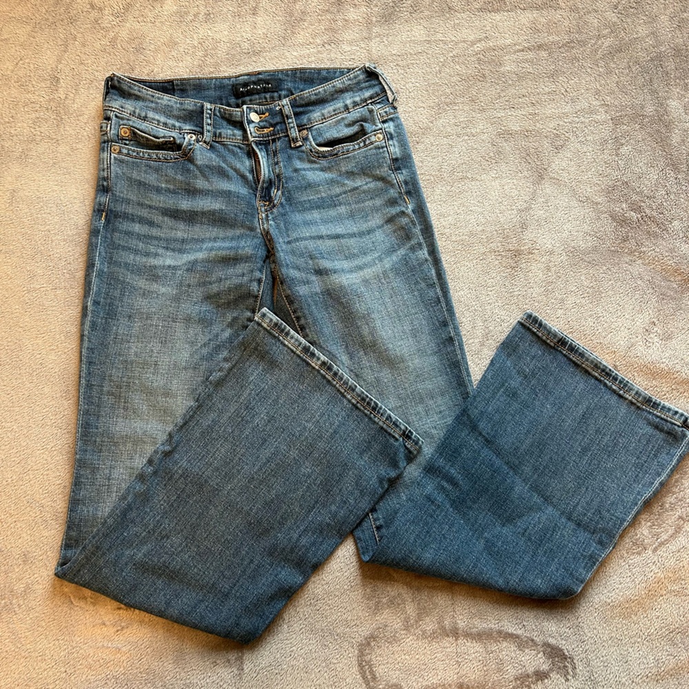 COPY - Aeropostale low rise flare jeans, double button. size 2.